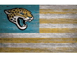 Jacksonville Jaguars Distressed Flag 11x19