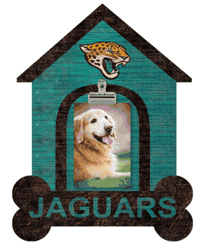 Jacksonville Jaguars Dog Bone House Clip Frame