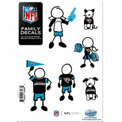 Jacksonville Jaguars Family Decal Set Small