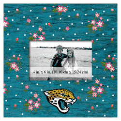 Jacksonville Jaguars Floral 10x10 Frame