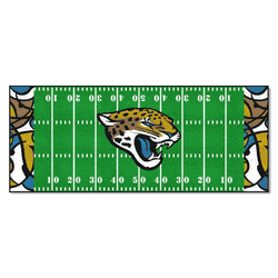Jacksonville Jaguars Football Field Runner Mat - 30in. x 72in. XFIT Design
