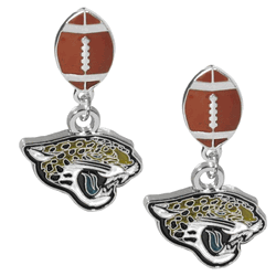 Jacksonville Jaguars Football Stud Earrings