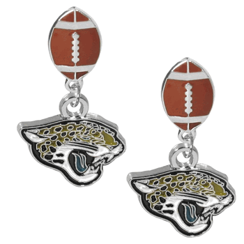 Jacksonville Jaguars Football Stud Earrings