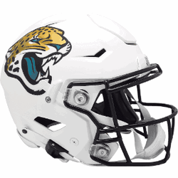 Jacksonville Jaguars Full Size Authentic SpeedFlex Football Helmet 2024 Alternate White