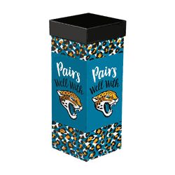 Jacksonville Jaguars Glass 17oz Wine Stemmed Boxed