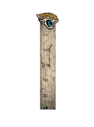 Jacksonville Jaguars Growth Chart Sign 6x36