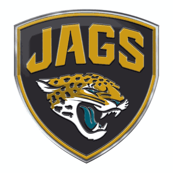 Jacksonville Jaguars Heavy Duty Aluminum Embossed Color Emblem - Alternate