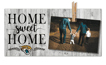 Jacksonville Jaguars Home Sweet Home Clothespin 6x12
