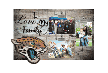 Jacksonville Jaguars I Love my Family Clip Frame