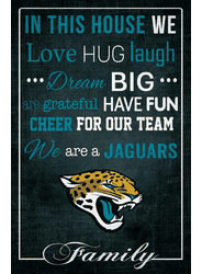 Jacksonville Jaguars In This House 17x26