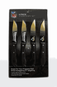 Jacksonville Jaguars Knife Set - Steak - 4 Pack