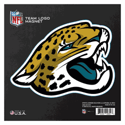 Jacksonville Jaguars Large Team Logo Magnet 10" (8.7329"x8.3078")