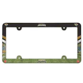 Jacksonville Jaguars License Plate Frame Plastic Full Color Style
