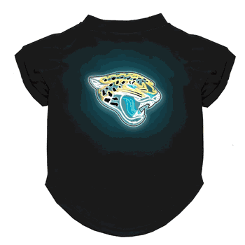 Jacksonville Jaguars Neon Pet T-Shirt, X-Small