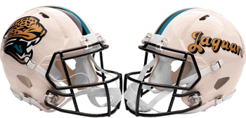 Jacksonville Jaguars NFL Full Size Authentic Speed Football Helmet RETRO