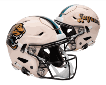 Jacksonville Jaguars NFL Full Size SPEEDFLEX Authentic Speed Football Helmet RETRO