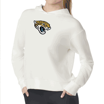 Jacksonville Jaguars NFL Kadi Waffle Hoodie Coconut Cream Medium