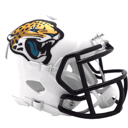 Jacksonville Jaguars NFL Mini Speed Football Helmet 2024 Alternate White