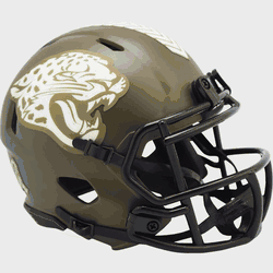 Jacksonville Jaguars NFL Mini Speed Football Helmet SALUTE TO SERVICE