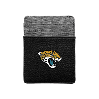 Jacksonville Jaguars Pebble Front Pocket Wallet Black