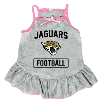 Jacksonville Jaguars Pet Dress Grey Type Large