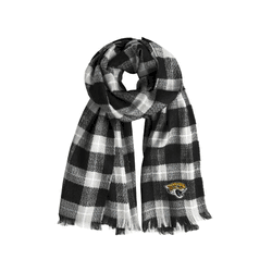 Jacksonville Jaguars Plaid Blanket Scarf BL-GRY