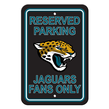 Jacksonville Jaguars Plastic Parking Sign - Reserved Parking