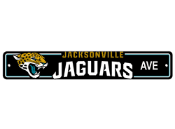Jacksonville Jaguars Plastic Street Sign