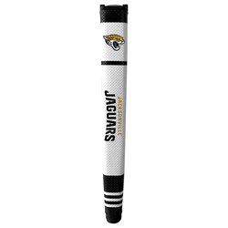 Jacksonville Jaguars Putter Grip (White with colored stripes)