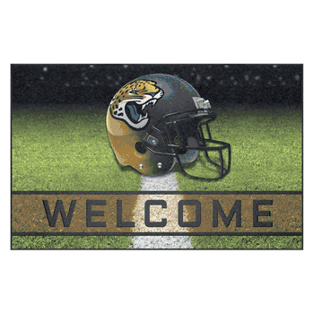 Jacksonville Jaguars Rubber Door Mat - 18in. x 30in.