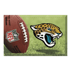 Jacksonville Jaguars Rubber Scraper Door Mat
