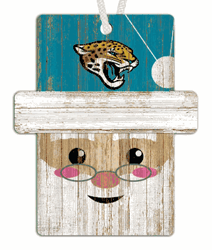Jacksonville Jaguars Santa Ornament