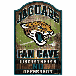 Jacksonville Jaguars Sign 11x17 Wood Fan Cave Design