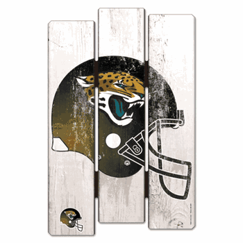 Jacksonville Jaguars Sign 11x17 Wood Fence Style