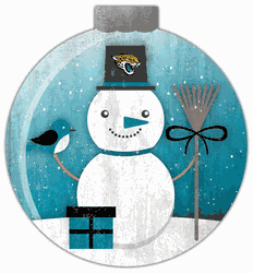 Jacksonville Jaguars Snowglobe 12in Wall Art