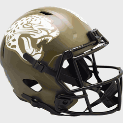 Jacksonville Jaguars Speed Replica Full Size Football Helmet SALUTE TO SERVICE