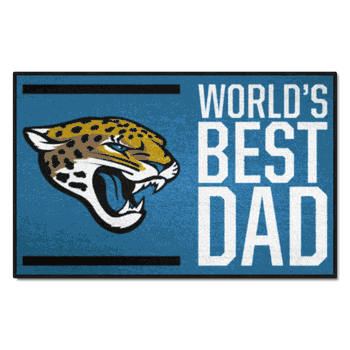 Jacksonville Jaguars Starter Mat Accent Rug - 19in. x 30in. World's Best Dad Starter Mat