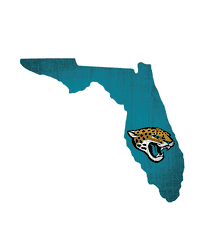 Jacksonville Jaguars Team Color Logo State Sign