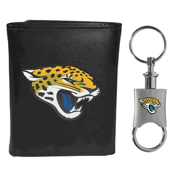 Jacksonville Jaguars Tri-fold Wallet & Valet Key Chain