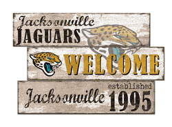 Jacksonville Jaguars Welcome 3 Plank