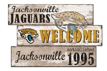 Jacksonville Jaguars Welcome 3 Plank