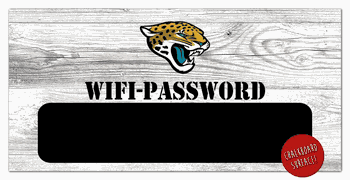 Jacksonville Jaguars Wifi Password 6x12 Sign
