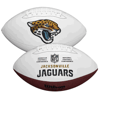 Jacksonville Jaguars Wilson NFL Live Signature Autograph White Panel Football