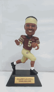 Jameis Winston Florida State Seminoles COLLEGE LEGENDS FIGURE #14 Bobble Head Doll #/144 Exclusive to Carroll's Sports Cove