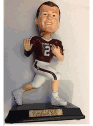 Johnny Manziel Texas A&M Aggies "Trophy Pose" COLLEGE LEGENDS FIGURE #9 Bobble Head Doll #/500 <B><font color="RED">Exclusive to Carroll's Sports Cove</b></font>