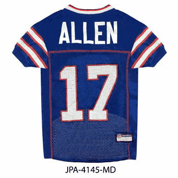 Josh Allen Buffalo Bills Pet Jersey Medium