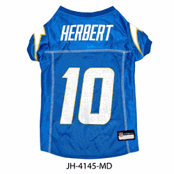 Justin Herbert Los Angeles Chargers Pet Jersey Medium