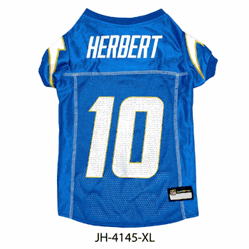 Justin Herbert Los Angeles Chargers Pet Jersey X-Large