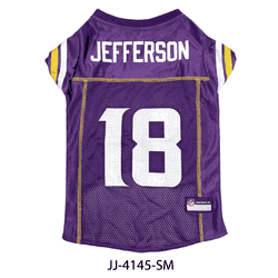 Justin Jefferson Minnesota Vikings Pet Jersey Small