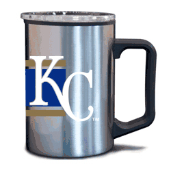 K.C. Royals 15oz Stripe Plastic Wall Stainless Mug